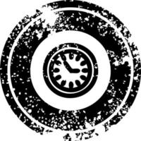 Wanduhr beunruhigtes Symbol vektor