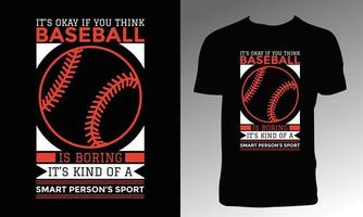 Baseball-T-Shirt-Design vektor