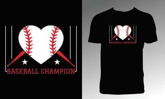 Baseball-T-Shirt-Design vektor