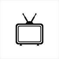 klassiska TV-ikonen isolerade tecken symbol i vektor. vektor