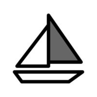 Abbildung Vektorgrafik Yacht-Symbol vektor