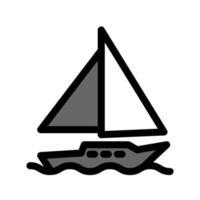 illustration vektorgrafik av yacht-ikonen vektor