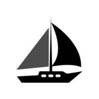 Abbildung Vektorgrafik Yacht-Symbol vektor