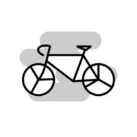 Abbildung Vektorgrafik Fahrrad-Symbol vektor