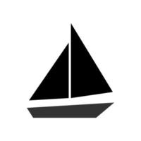 Abbildung Vektorgrafik Yacht-Symbol vektor