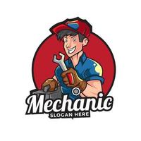 Mechaniker-Logo-Vorlage vektor