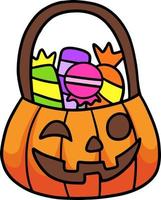 trick or treat godis halloween tecknad clipart vektor