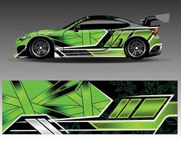 bil dekal grafisk vektor wrap vinyl klistermärke. grafisk abstrakt randdesign för racingfordon