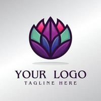 lotus logo design gratis vektor