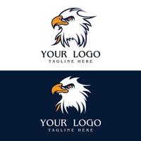 fantastischer Adler-Logo-Design kostenloser Vektor