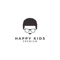 glückliches Kind Logo Vektor Symbol Symbol Illustration Design