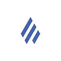 abstrakter Anfangsbuchstabe aw Logo in blauer Farbe isoliert auf weißem Hintergrund angewendet für das Logo der Wirtschaftsprüfungsgesellschaft auch geeignet für Marken oder Unternehmen mit dem Anfangsnamen wa vektor