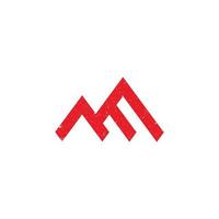 abstraktes Anfangsbuchstabe ae-Logo in roter Farbe isoliert auf weißem Hintergrund für kundenspezifisches Baufirmenlogo, das auch für Marken oder Unternehmen geeignet ist, die den Anfangsnamen ea haben vektor