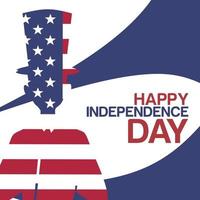 USA:s självständighetsdag 4 juli vektor