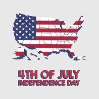 usa unabhängigkeitstag 4. juli vektor