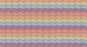 Wellenmuster, nahtloses Muster im chinesischen Stil. pastellfarbener orientalischer hintergrund vektor