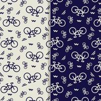 Fahrrad-Symbol Radsport Illustration nahtloses Vektormuster-Design. geeignet für Hintergrund-, Textil- und Geschenkpapier. vektor