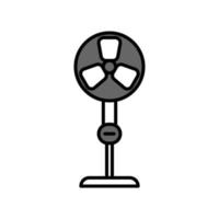 Abbildung Vektorgrafik Stand-Fan-Symbol vektor