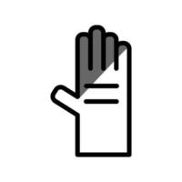 Illustrationsvektorgrafik des Handschuhsymbols vektor