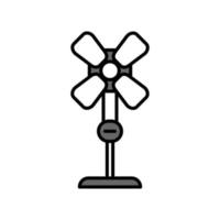 Abbildung Vektorgrafik Stand-Fan-Symbol vektor