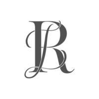 ri, ir, Monogramm-Logo. Kalligraphisches Signatursymbol. Hochzeitslogo Monogramm. modernes Monogrammsymbol. Paarlogo für die Hochzeit vektor