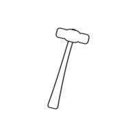 Hammer-Symbol Vektor-Illustration-Design-Element vektor