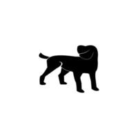 Hund-Tier-Logo-Vektor-Illustration-design vektor