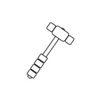 Hammer-Symbol Vektor-Illustration-Design-Element vektor