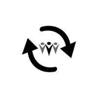 Gruppensymbol Logo Vektor Illustration Design
