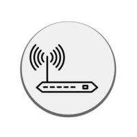 Abbildung Vektorgrafik des Router-Symbols vektor