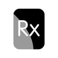 Abbildung Vektorgrafik des RX-Symbols vektor