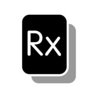 Abbildung Vektorgrafik des RX-Symbols vektor