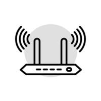 Abbildung Vektorgrafik des Router-Symbols vektor