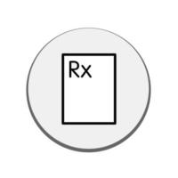 Abbildung Vektorgrafik des RX-Symbols vektor