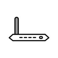 Abbildung Vektorgrafik des Router-Symbols vektor