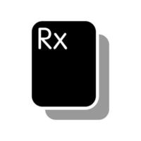 Abbildung Vektorgrafik des RX-Symbols vektor