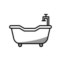 Abbildung Vektorgrafik Badewanne Symbol vektor