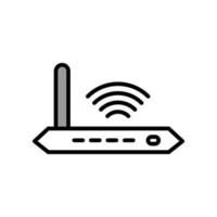 Abbildung Vektorgrafik des Router-Symbols vektor