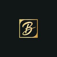 buchstabe b luxus logo design kostenlose vektordatei. vektor