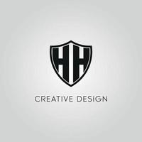 bokstaven hh logotyp design gratis vektorfil. vektor