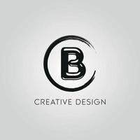 bokstaven b logotyp design gratis vektor fil.