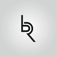 Buchstabe br Logo Logo Design kostenlose Vektordatei. vektor