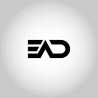 brev ead logotyp design gratis vektor fil.