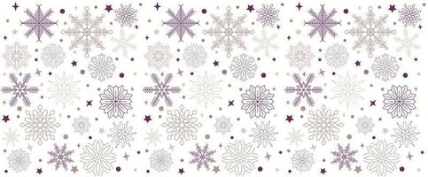 sömlös snöflinga mönster. vektor illustration