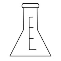 chemische Flasche. Wissenschaft. Chemie vektor