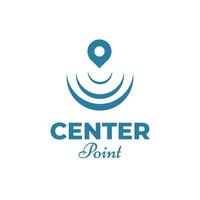 center point logotyp mall vektor