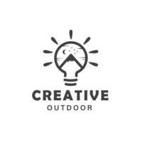 kreative Outdoor-Logo-Vorlage vektor