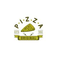 pizza original logotyp mall vektor