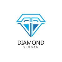 diamant smycken logotyp mall vektor ikon illustration design