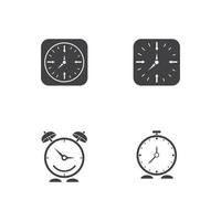 tid vektor ikon, 24 timmars ikon vektor illustration designmall